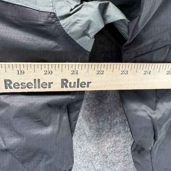 Harley Davidson Jacket Men's Medium Biker Black Orange Windbreaker Full Zip - Picture 6 of 14